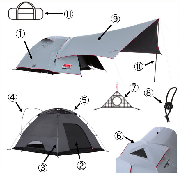 タフドーム エアー / 240+ ヘキサセット用連結パーツ