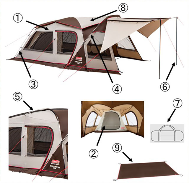 4Sワイド2ルームトリオ用メインポール