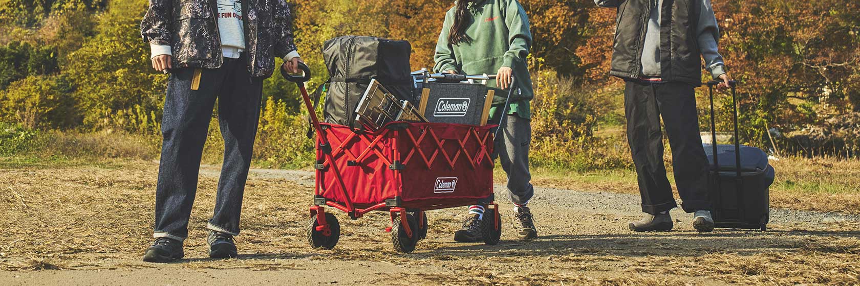 アウトドアワゴン&プッシュハンドル